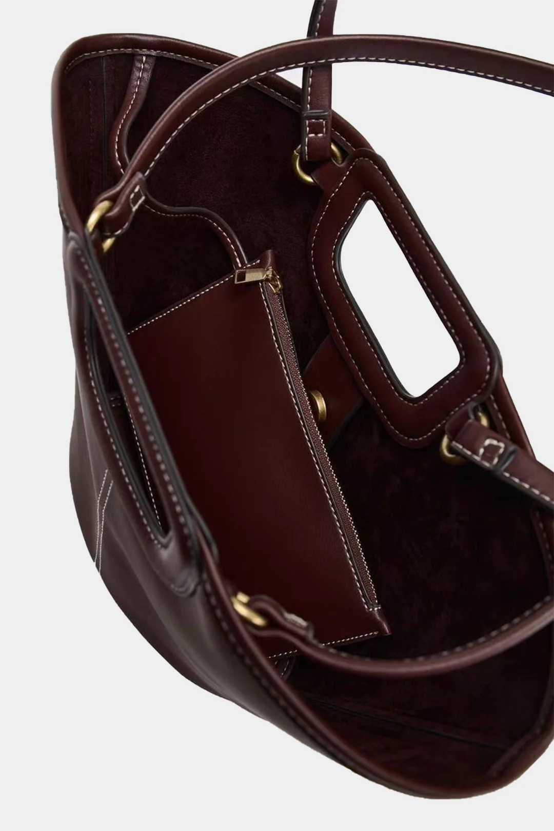 Faux Leather Cross-Body Bag - Image 2