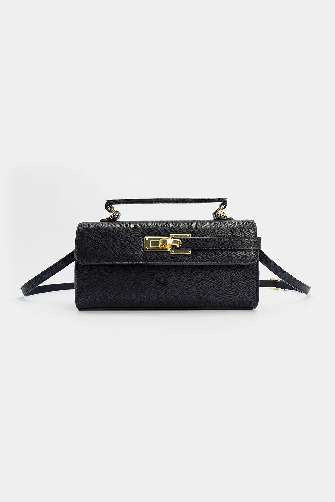 Faux Leather Square Tote Bag