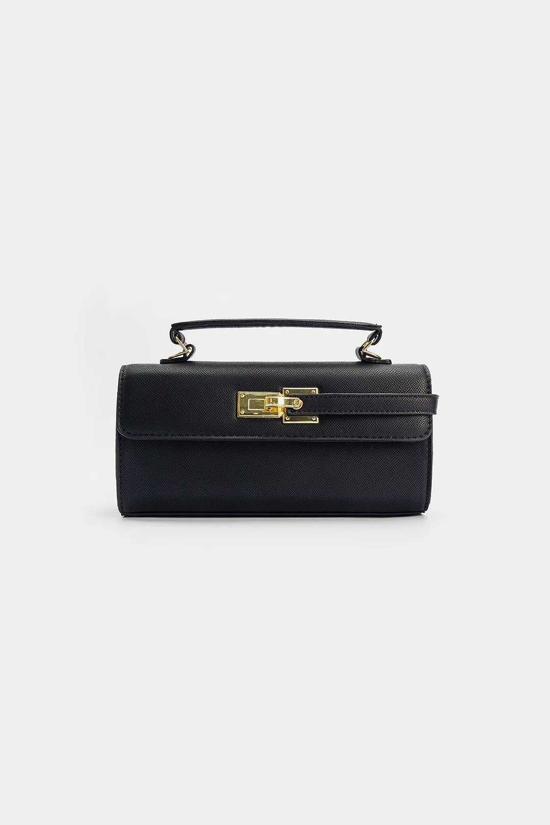 Faux Leather Square Tote Bag - Image 2