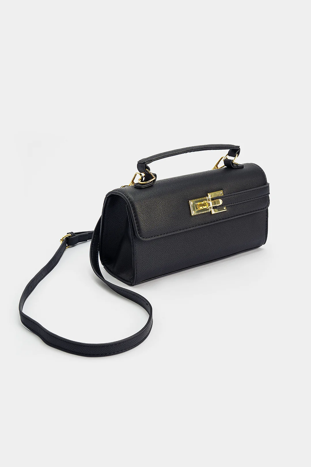 Faux Leather Square Tote Bag - Image 3