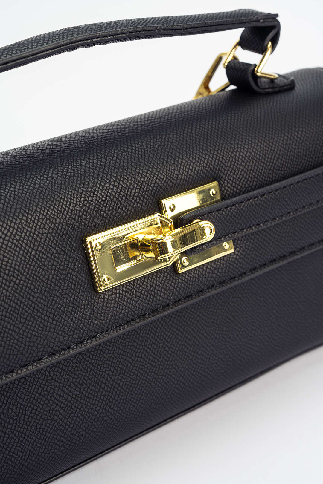 Faux Leather Square Tote Bag - Image 4