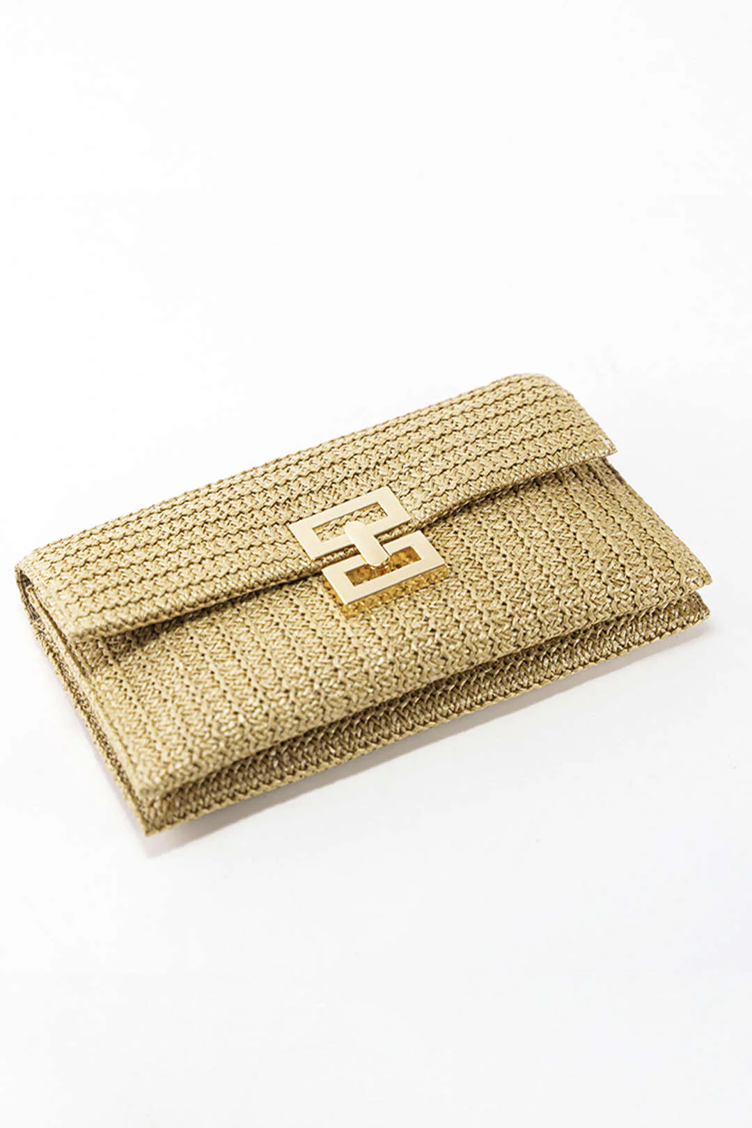 Straw Weave Clutch Bag - Image 4