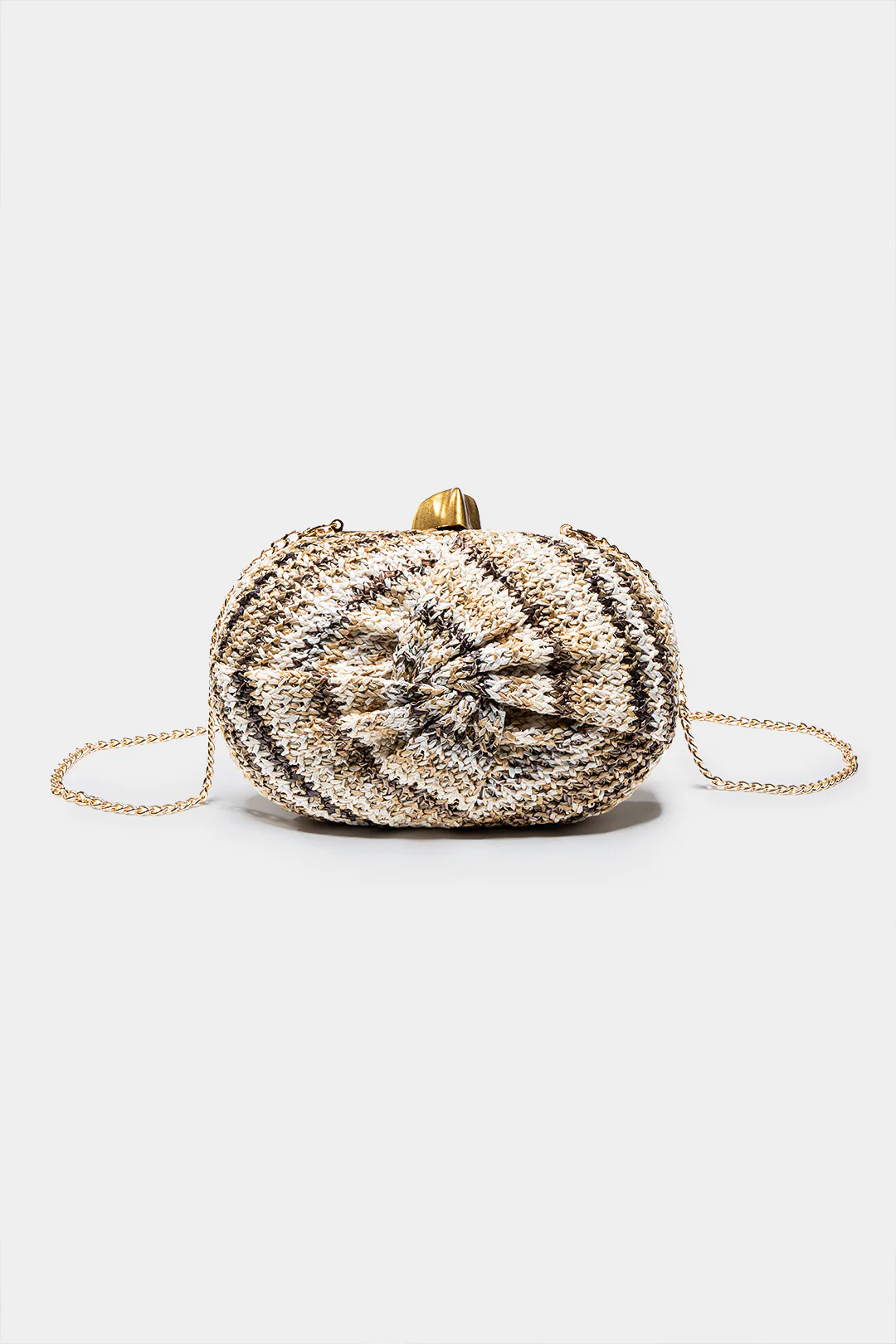 Woven Oval Tote Bag