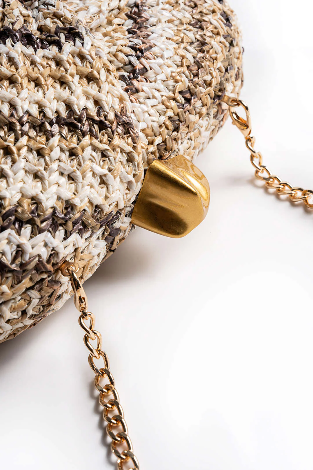 Woven Oval Tote Bag - Image 3