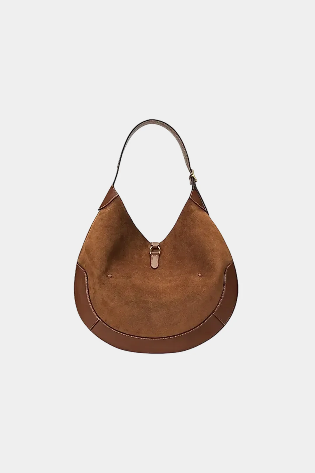 Suede Patchwork Shoulder Bag - Image 2