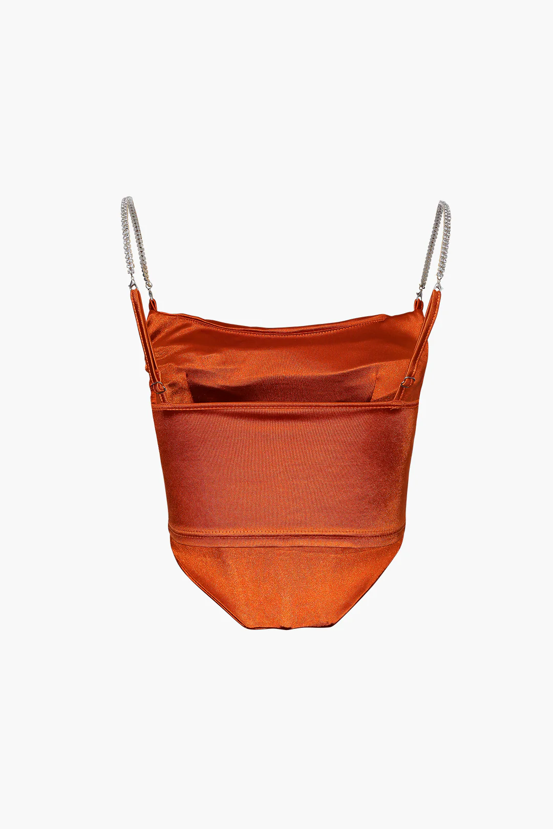 Satin Draped Corset Top - Image 3