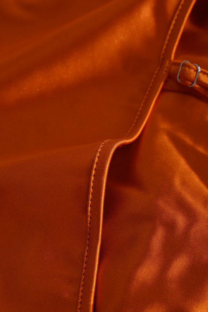 Satin Draped Corset Top - Image 4