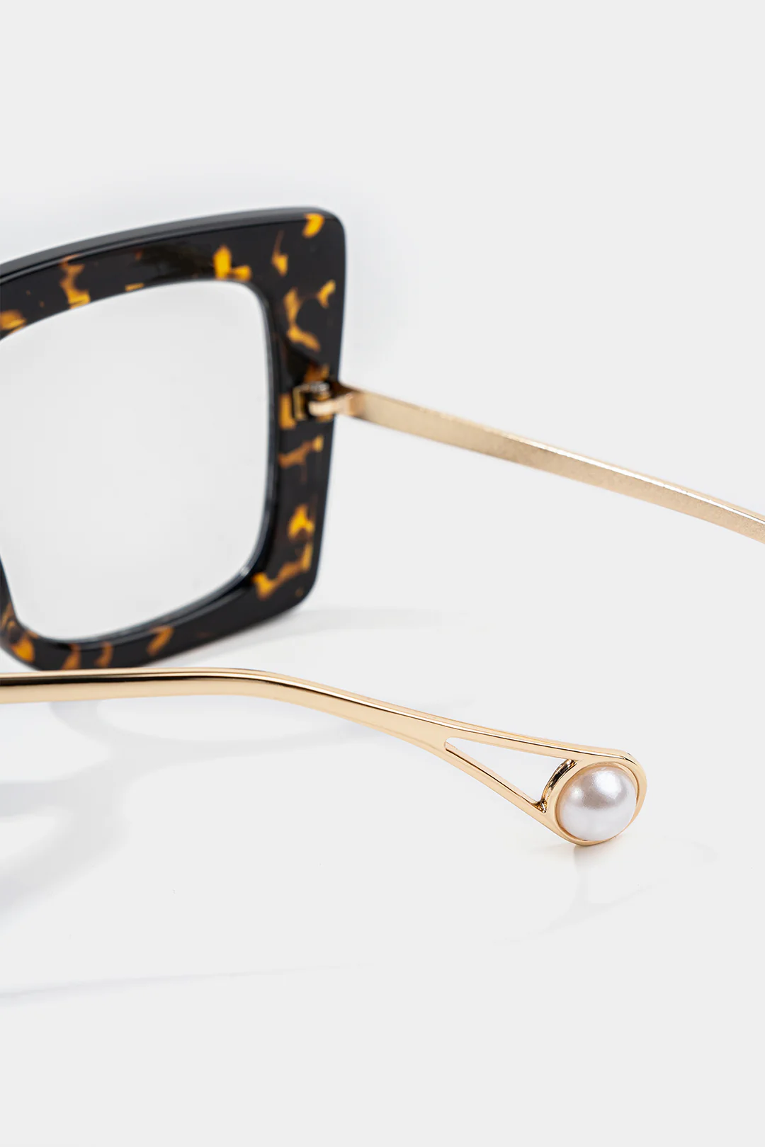 Metal Leopard Square Frame Sunglasses - Image 3