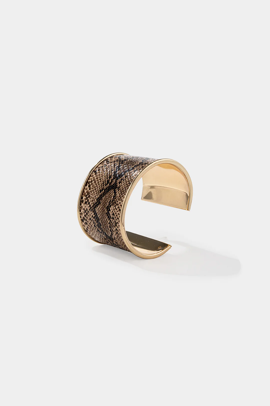 Snake Skin Print Open Bracelet