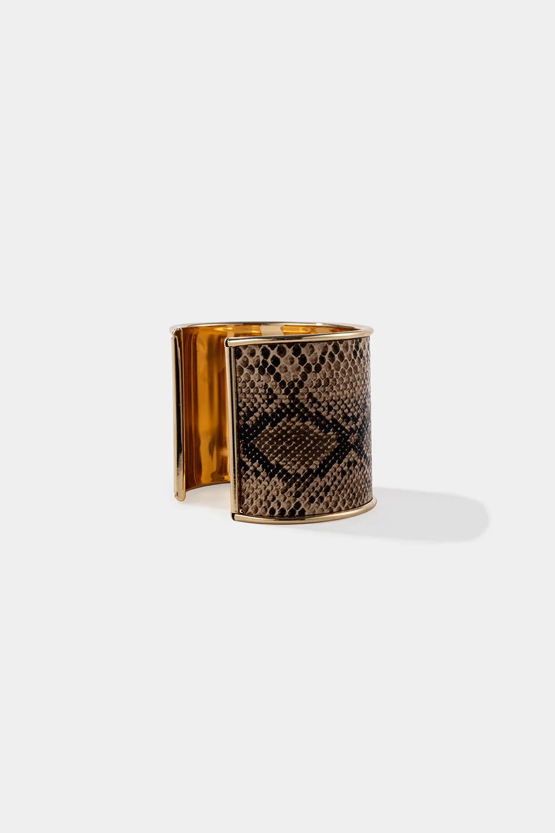 Snake Skin Print Open Bracelet - Image 2