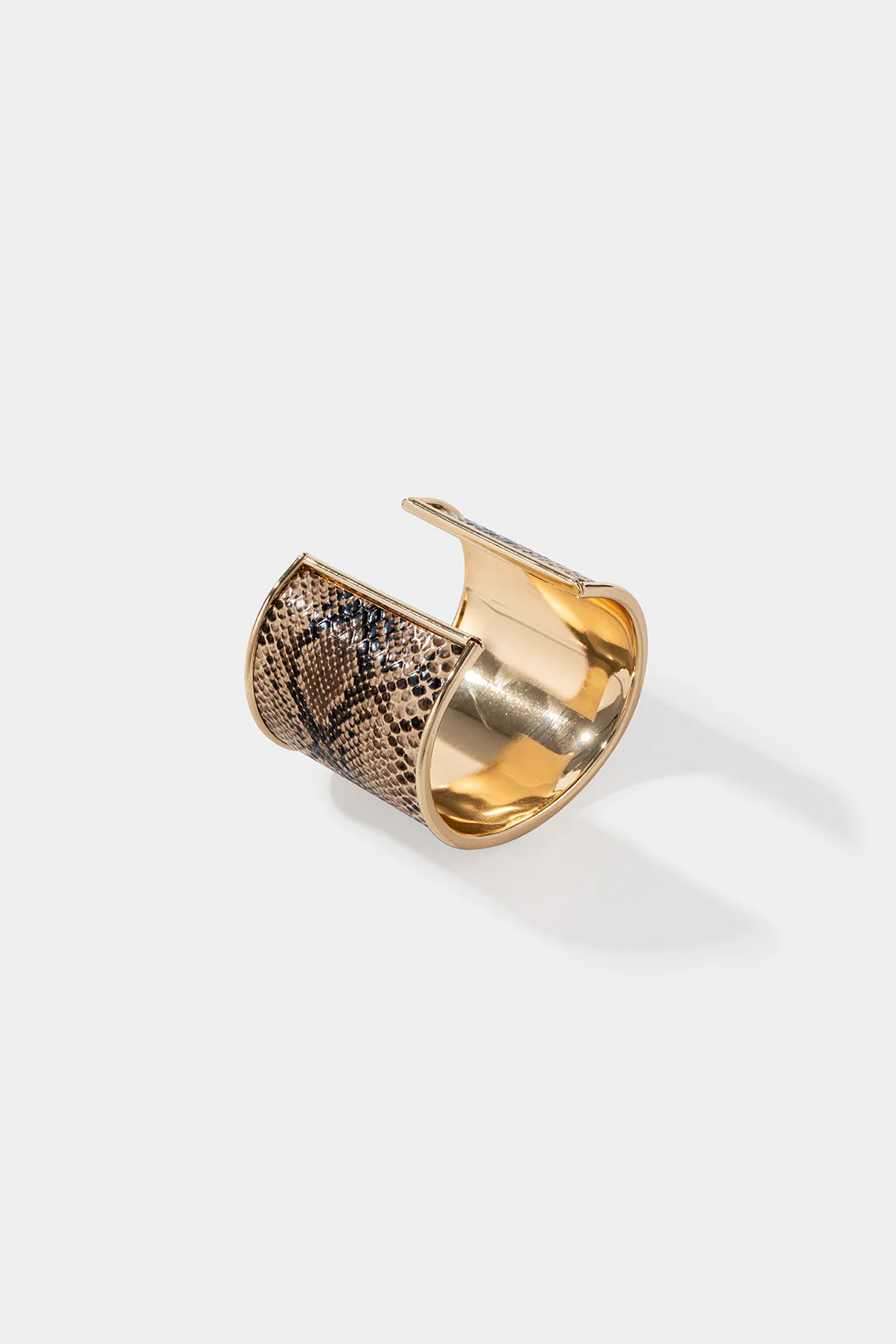 Snake Skin Print Open Bracelet - Image 3