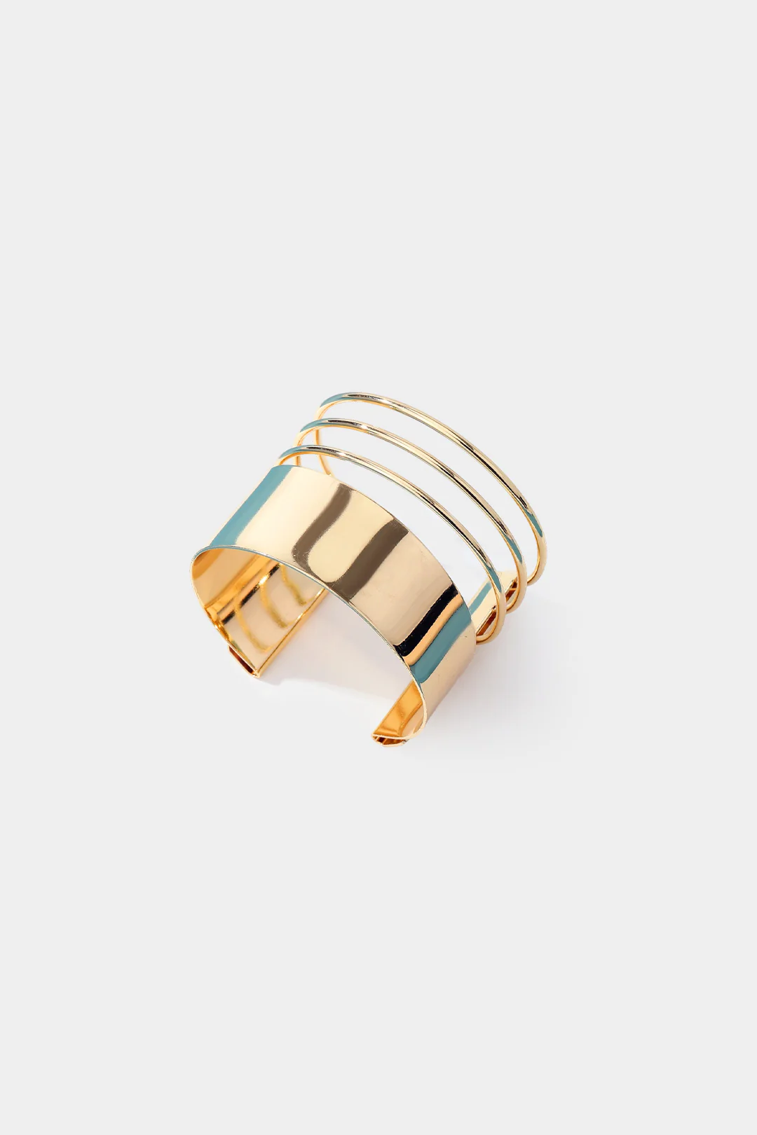 Alloy Multi-Layer Open Bracelet - Image 2