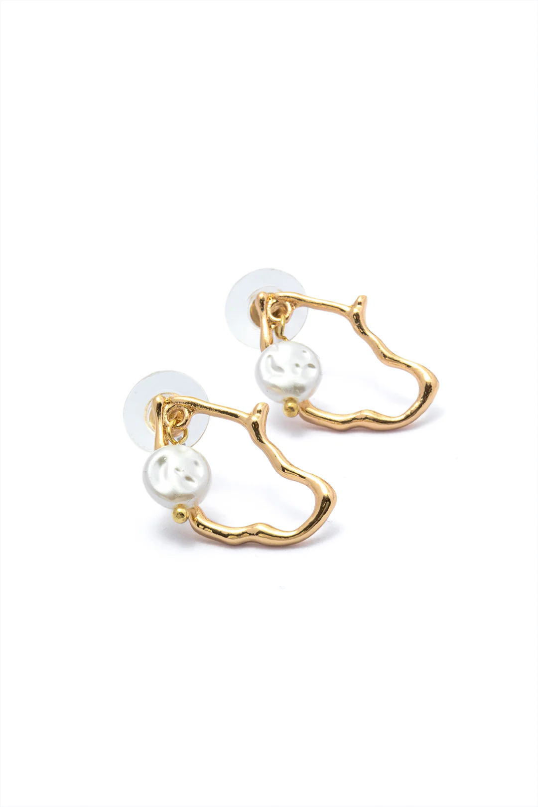 Irregular Pearl Earrings - Image 2