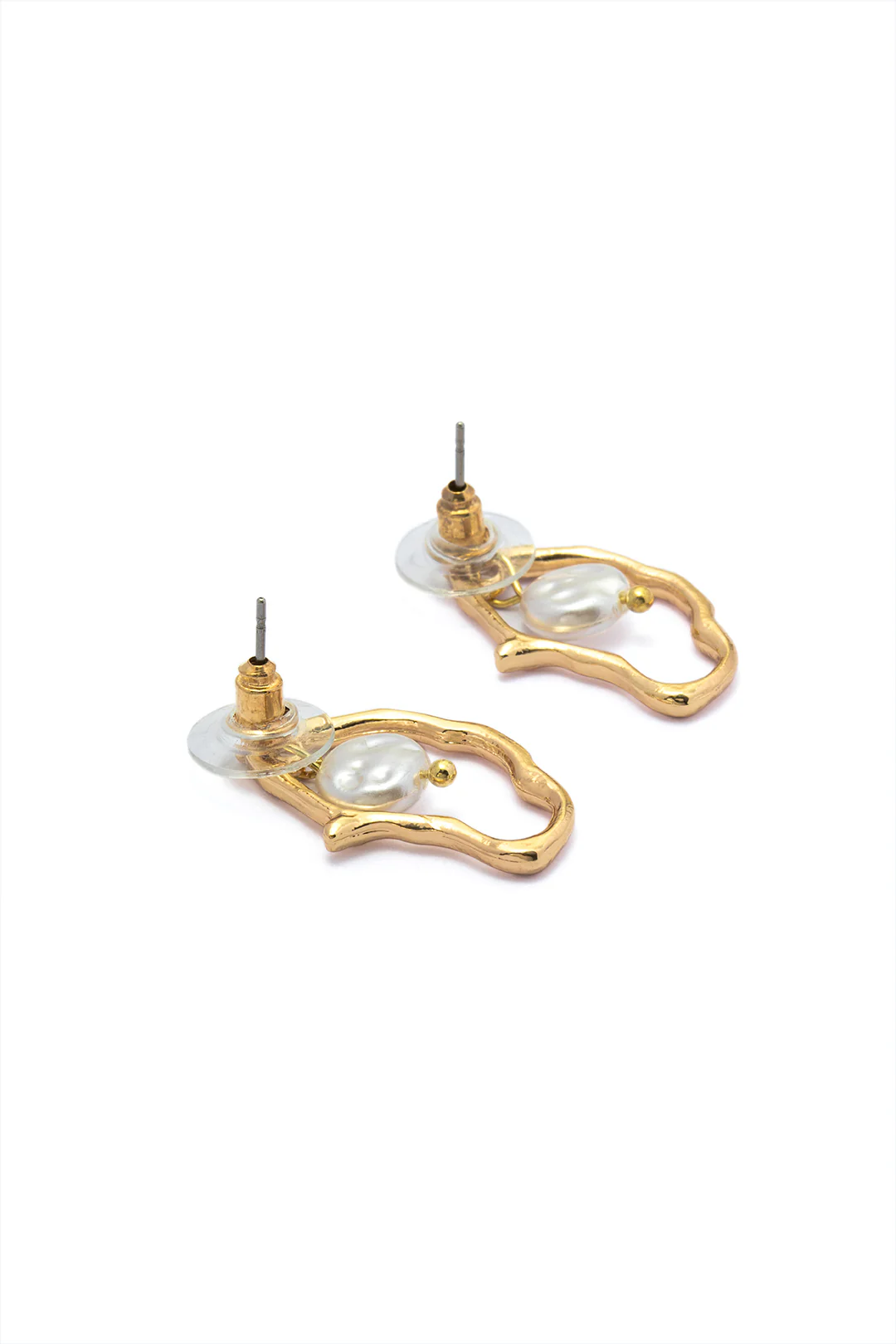 Irregular Pearl Earrings - Image 4