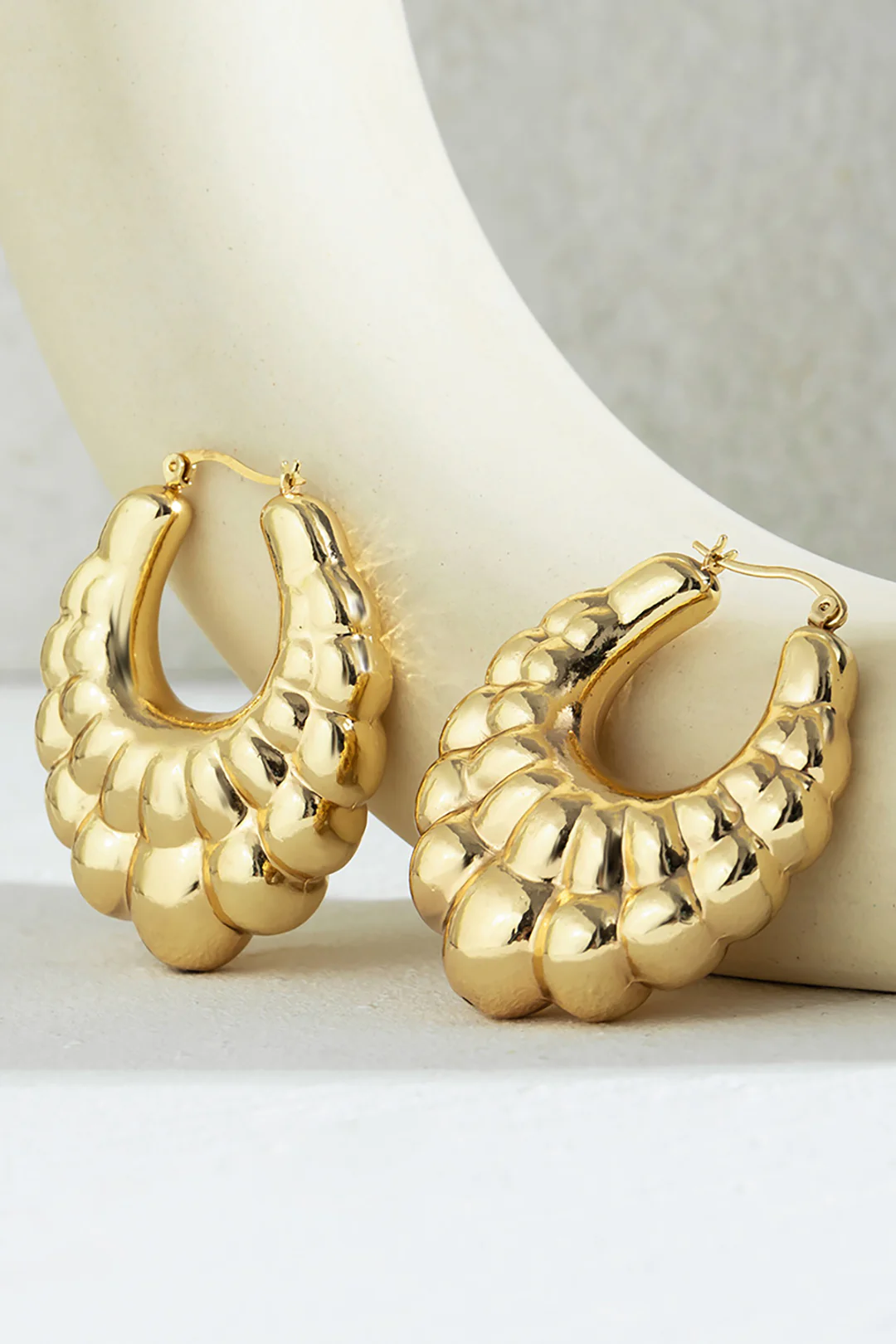 Metal Irregular Earrings - Image 2
