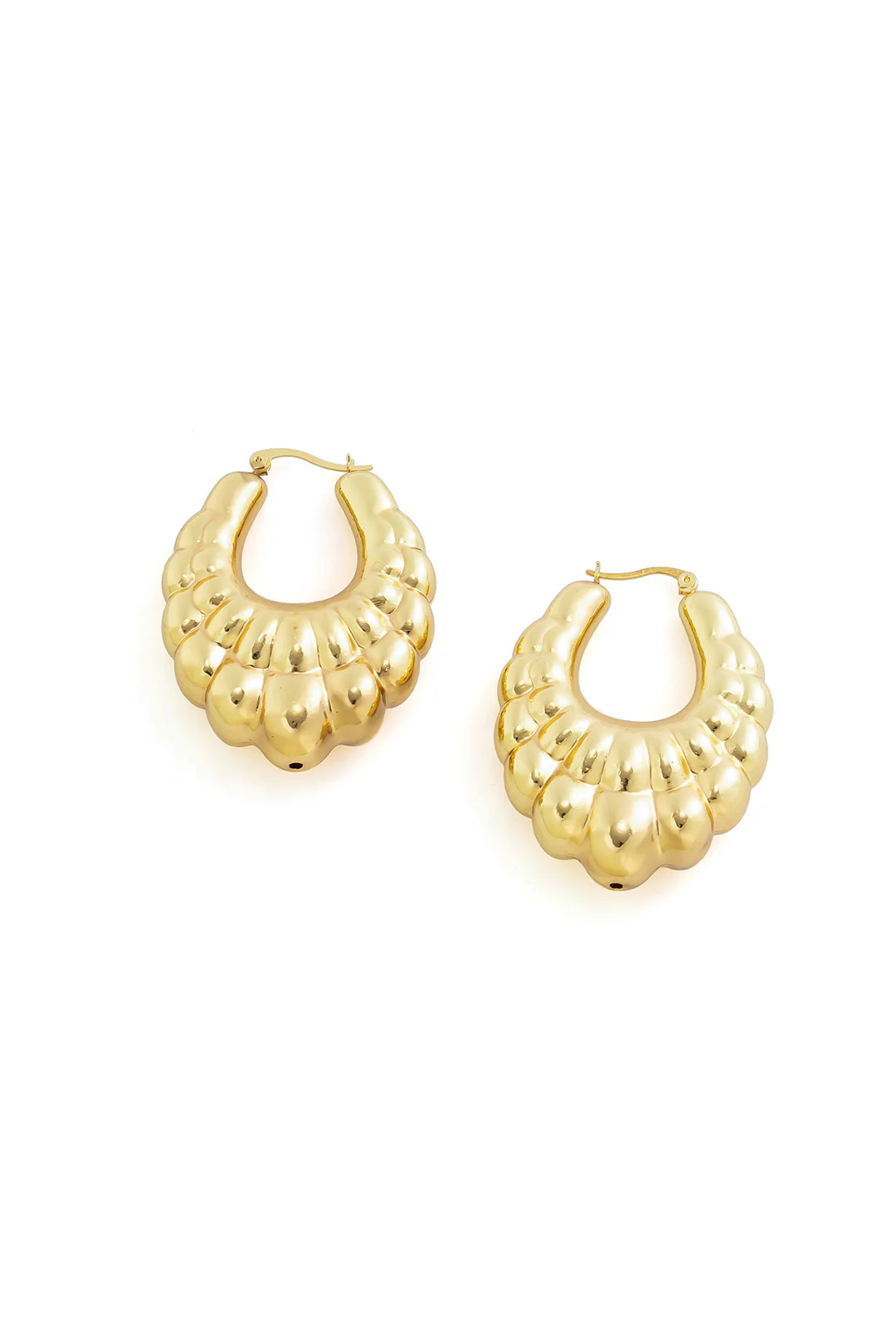 Metal Irregular Earrings - Image 3