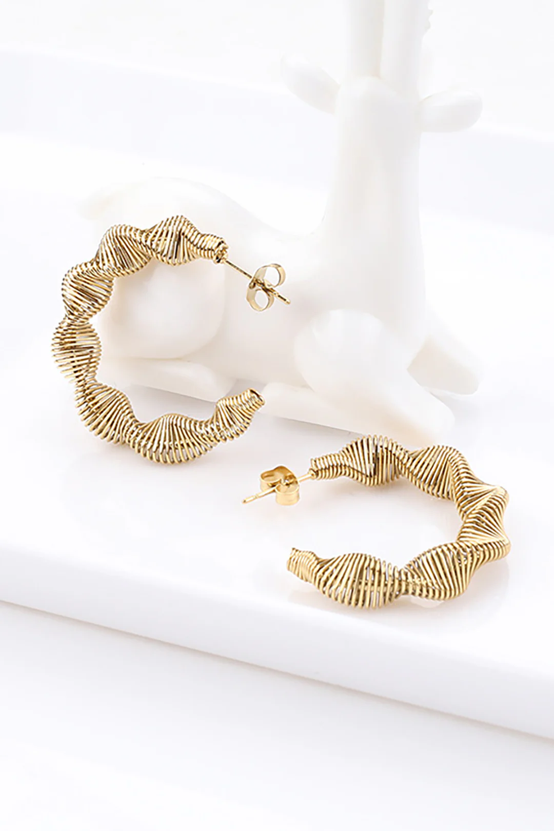 Alloy Twisted Earrings - Image 2