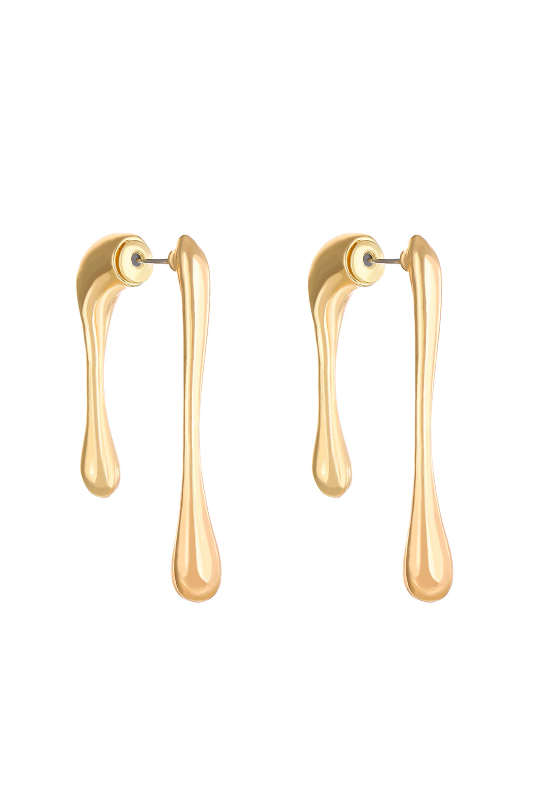 Asymmetrical Droplet Earrings - Image 2
