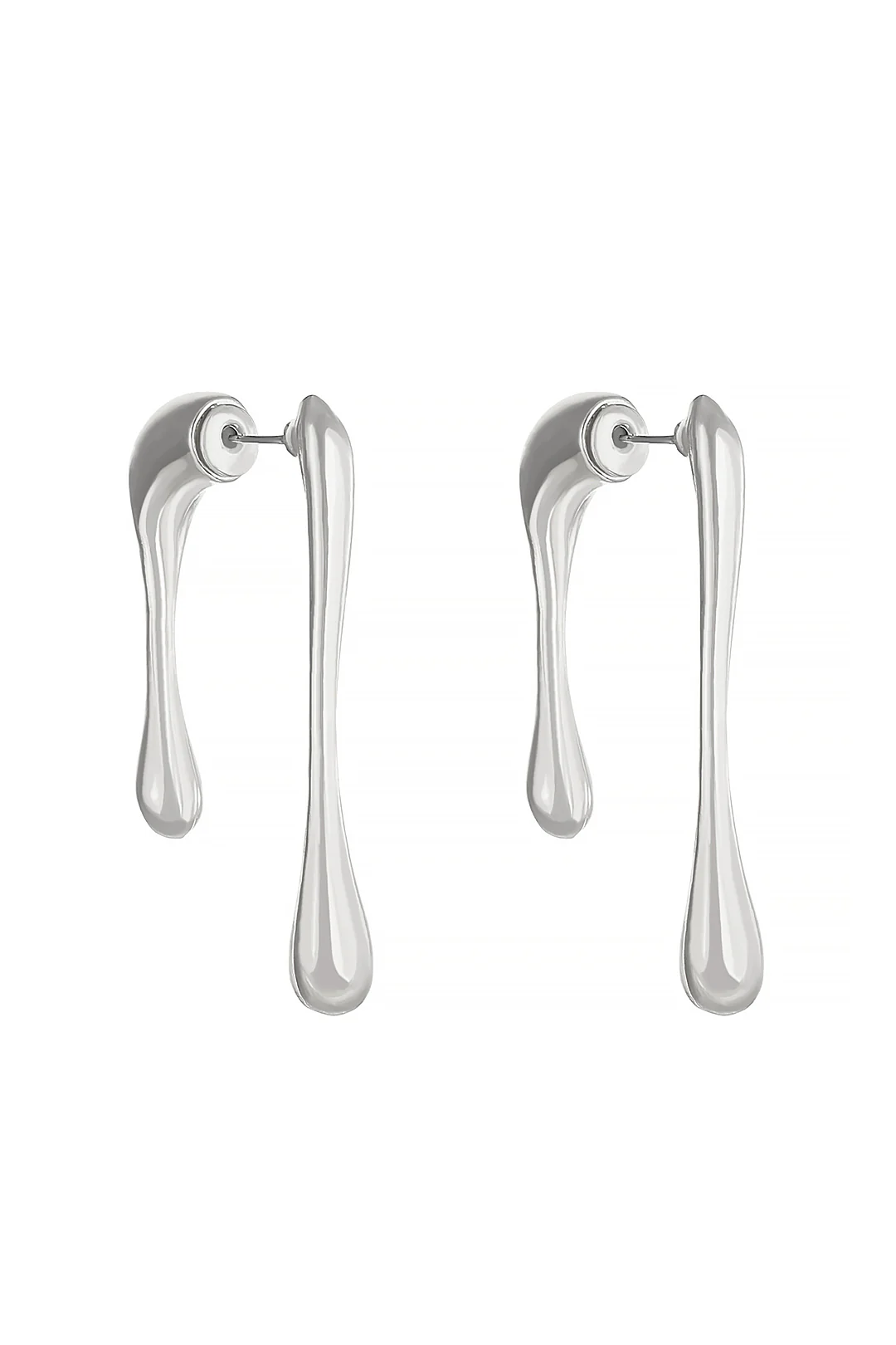 Asymmetrical Droplet Earrings - Image 5