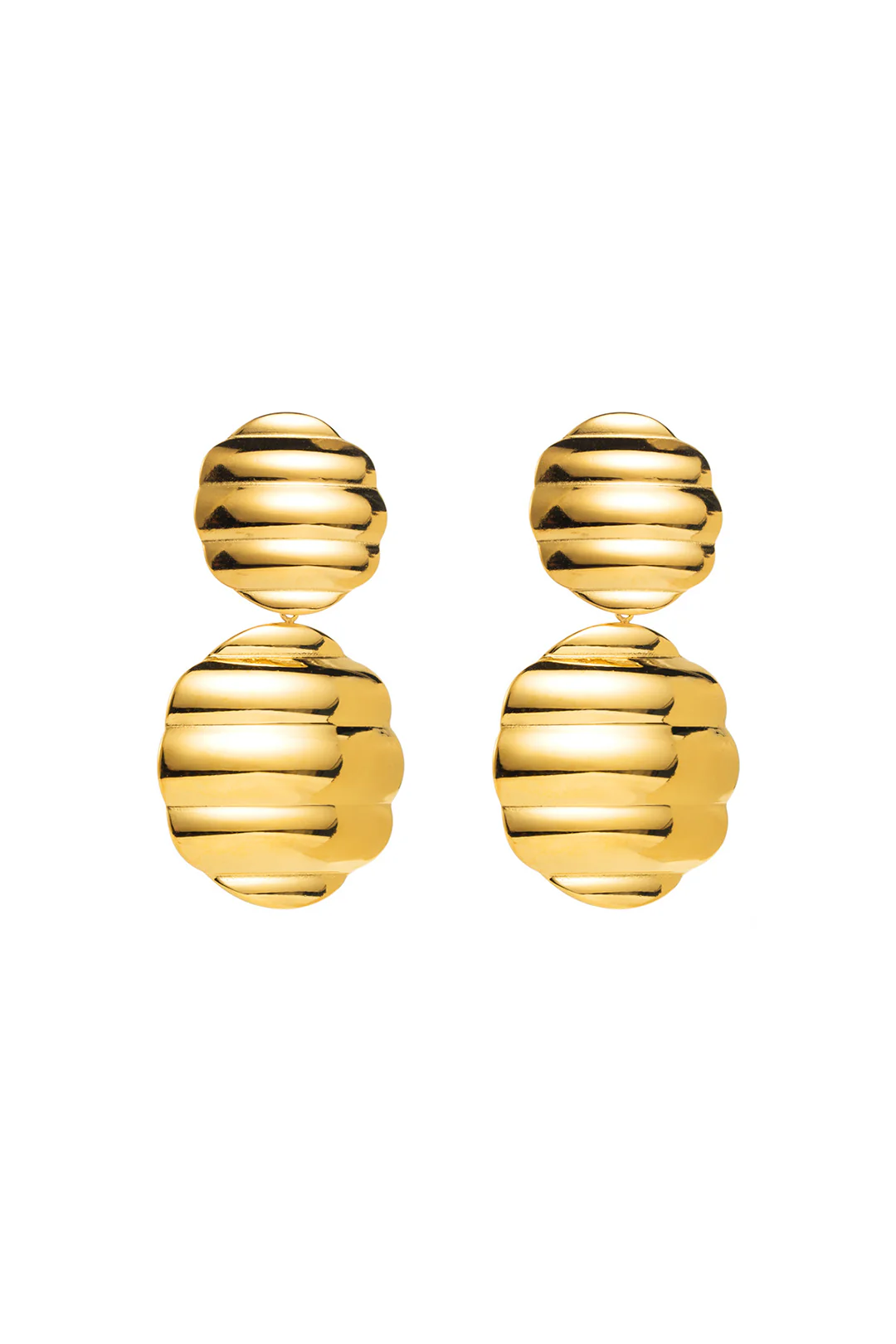 Alloy Stripes Print Earrings - Image 2