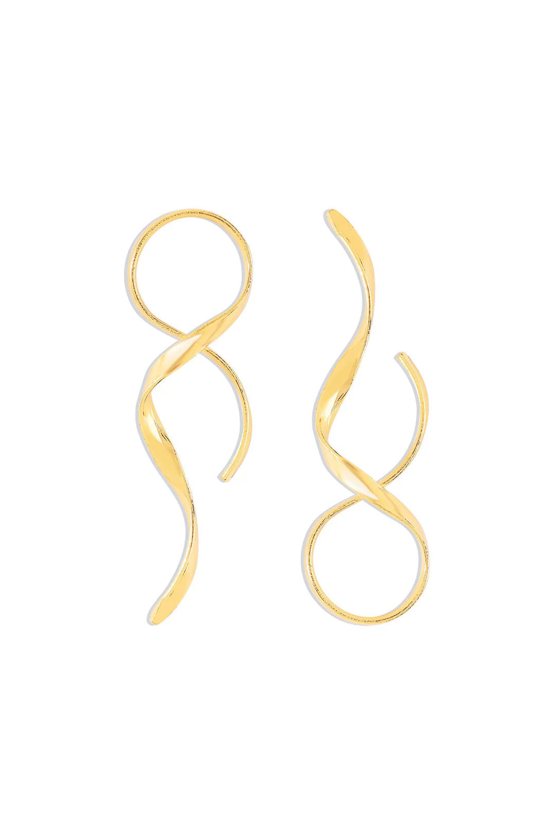 Swirl Spiral Earrings - Image 2