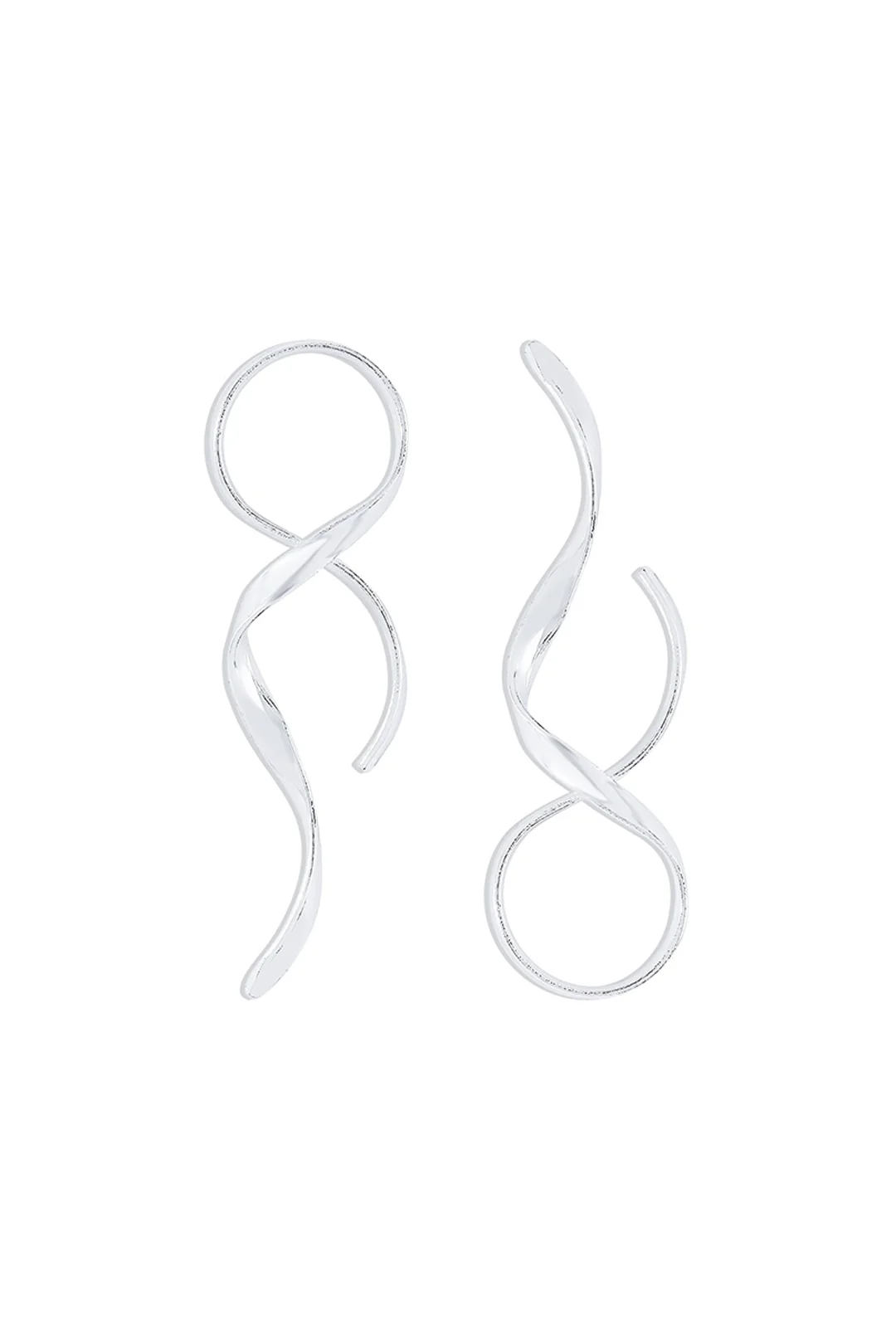Swirl Spiral Earrings - Image 4
