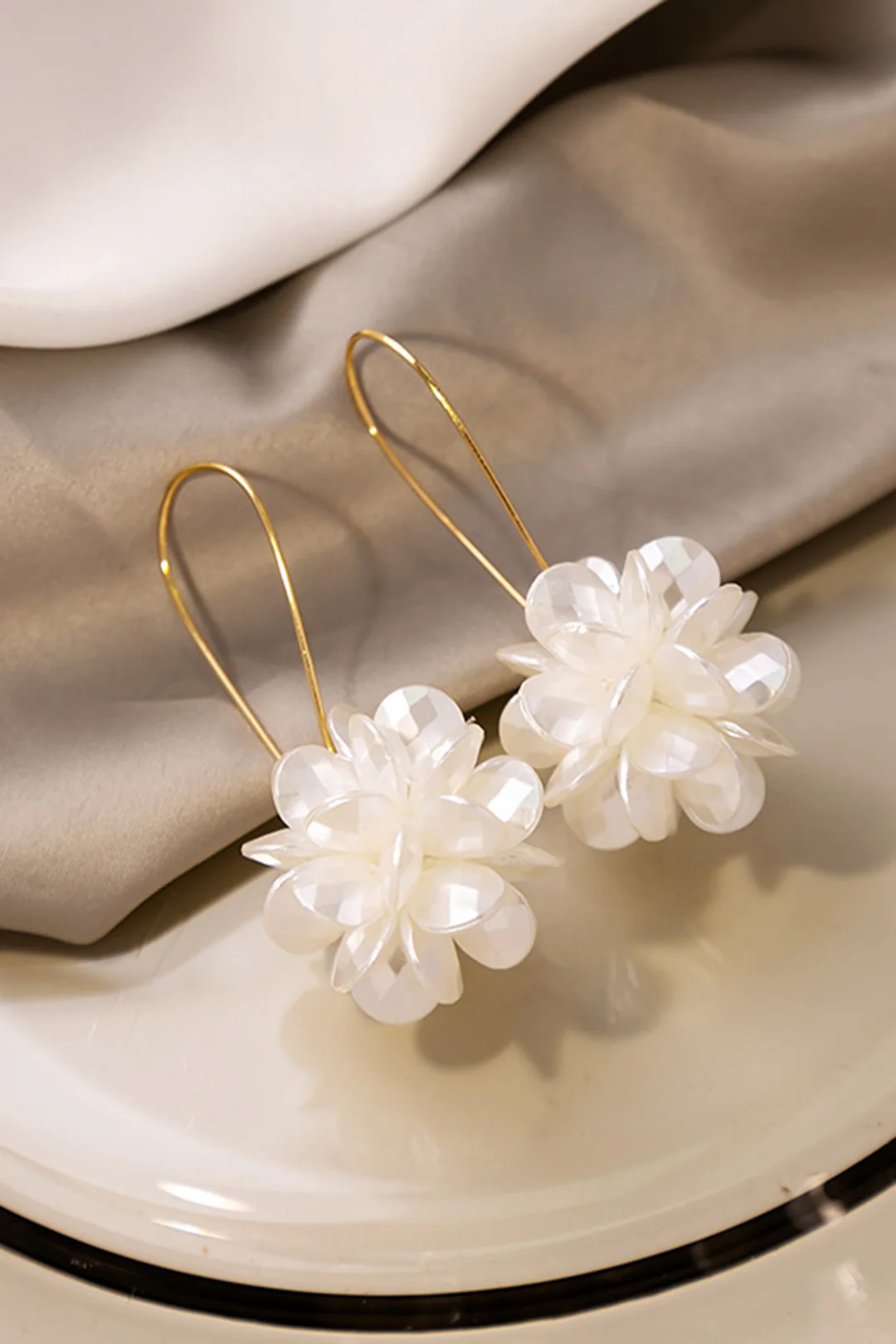 Floral Design Earrings - Image 3