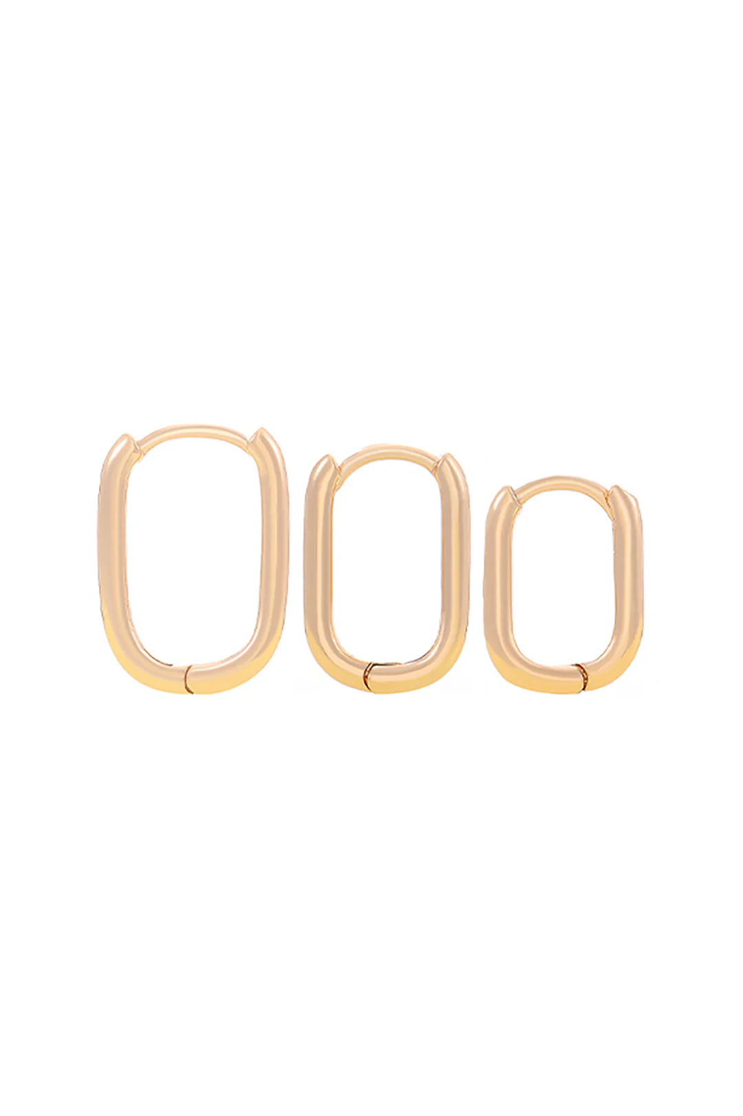 Alloy Oval Earrings - Image 3