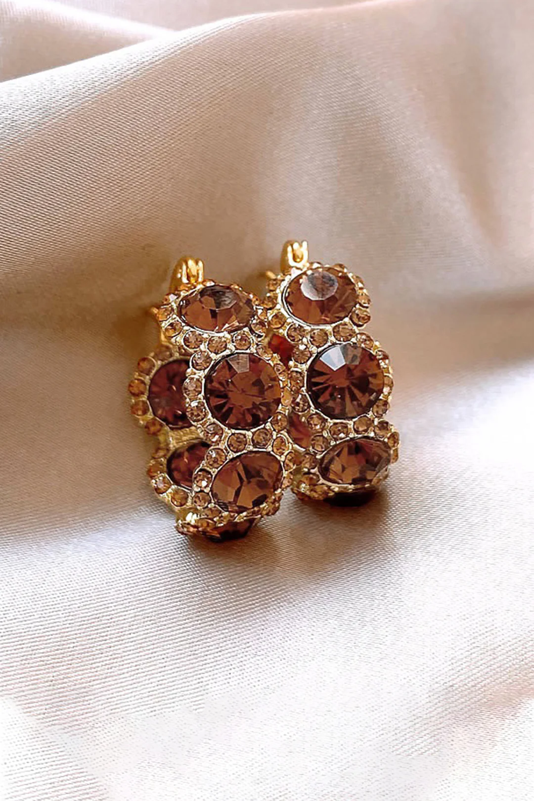 Crystal Hoop Earrings - Image 3