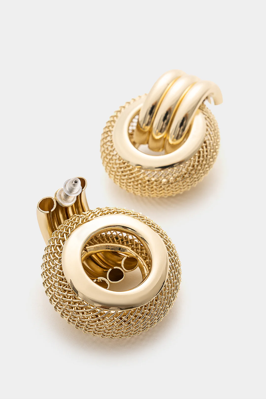 Metal Circle Earrings - Image 3