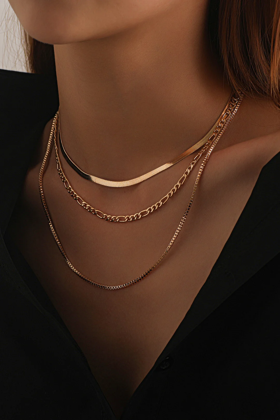 Triple-layered Cuban Chain Necklace - Image 3