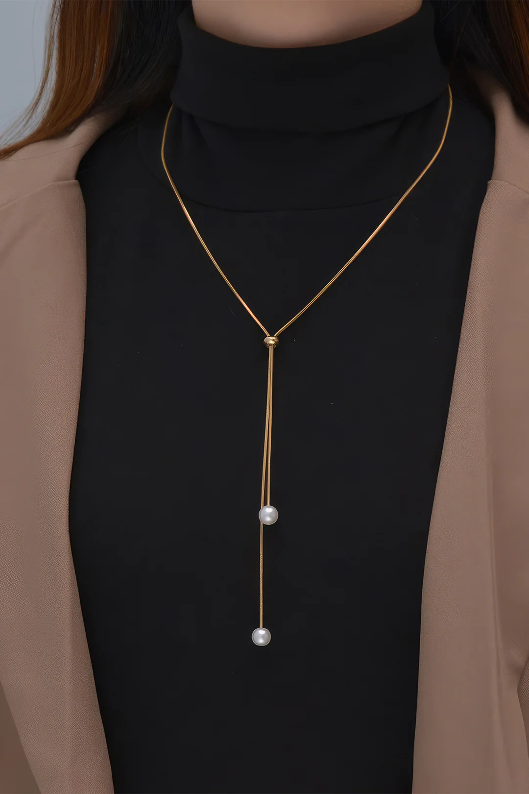 Pearl Adjustable Necklace - Image 4