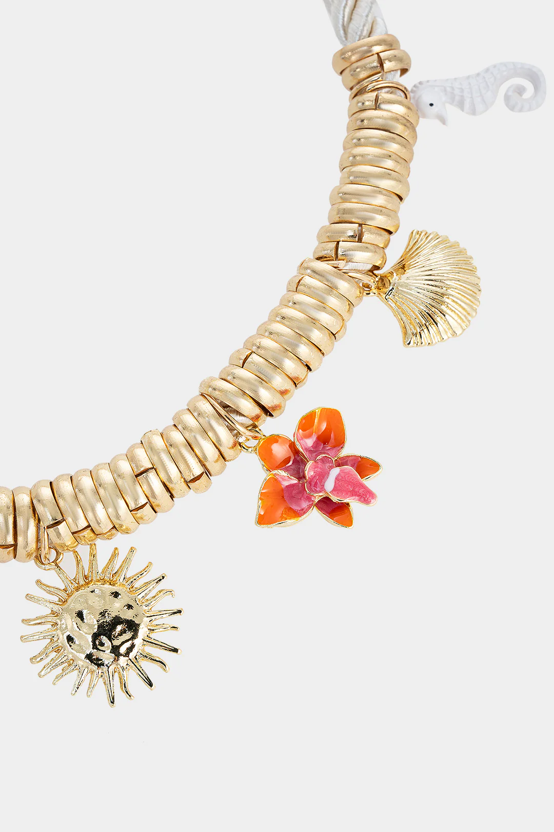 Metal Heart Shell-Shaped Necklace - Image 2