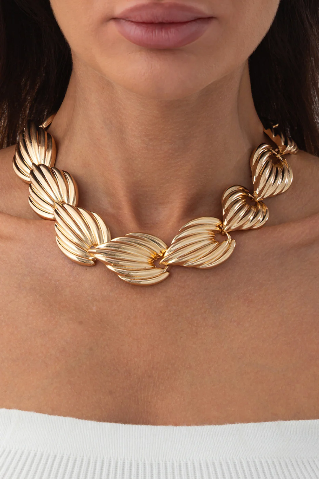 Geometric Irregular Splicing Necklace - Image 3