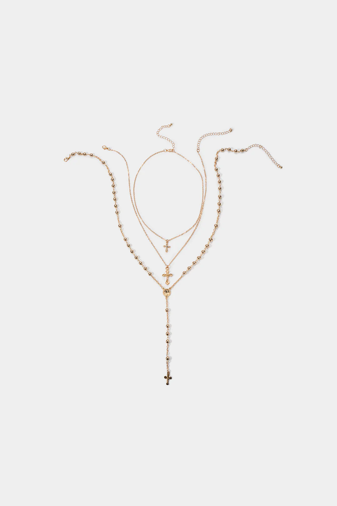 Multi-Layer Metallic Necklace - Image 2