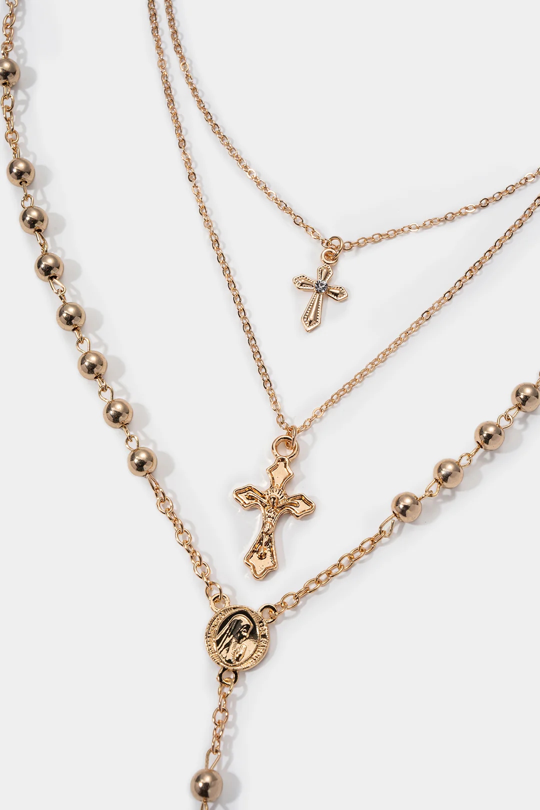 Multi-Layer Metallic Necklace - Image 3