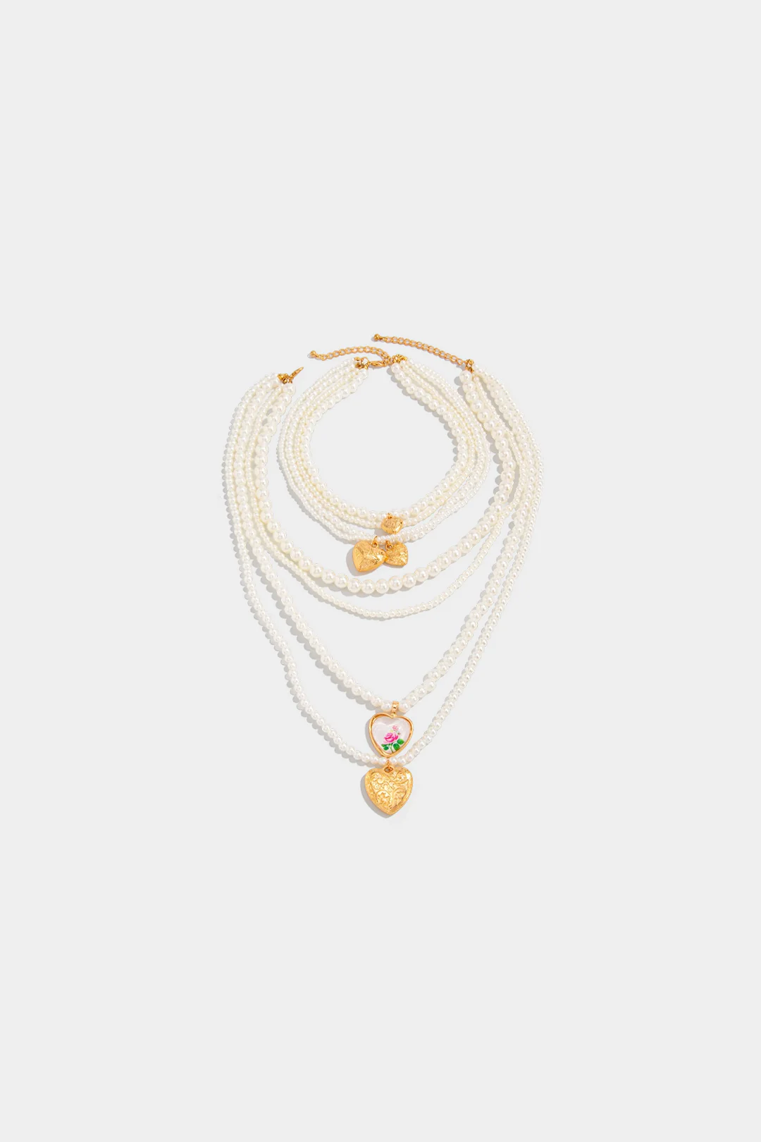 Pearl Heart Pendant Necklace - Image 3