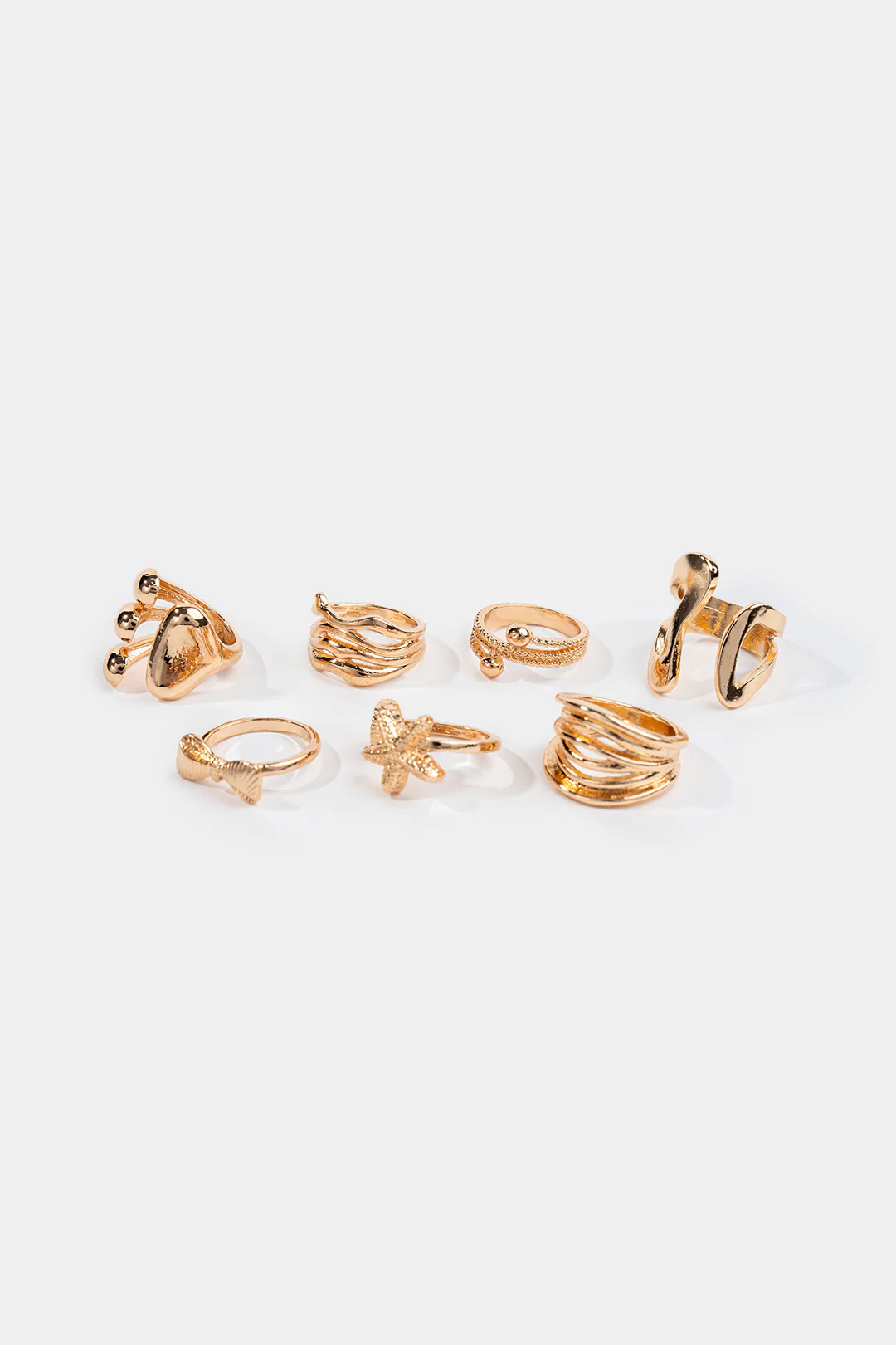 Alloy Geometric Rings - Image 2