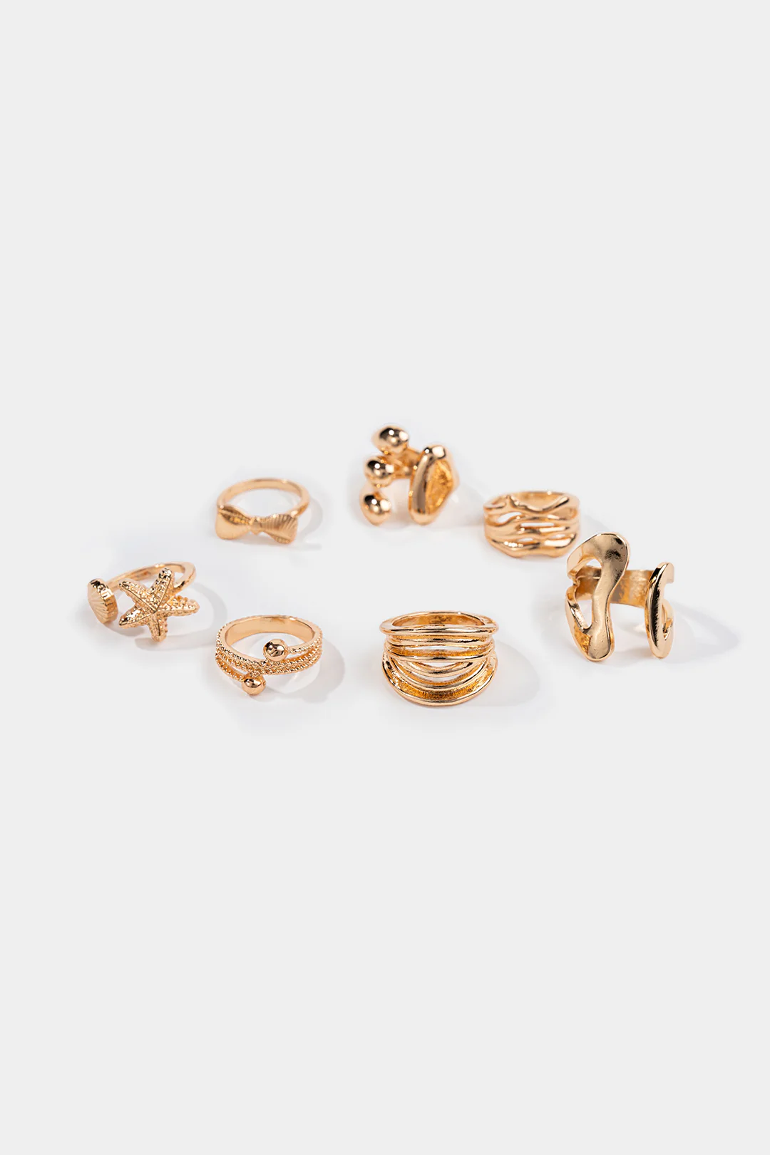 Alloy Geometric Rings - Image 3