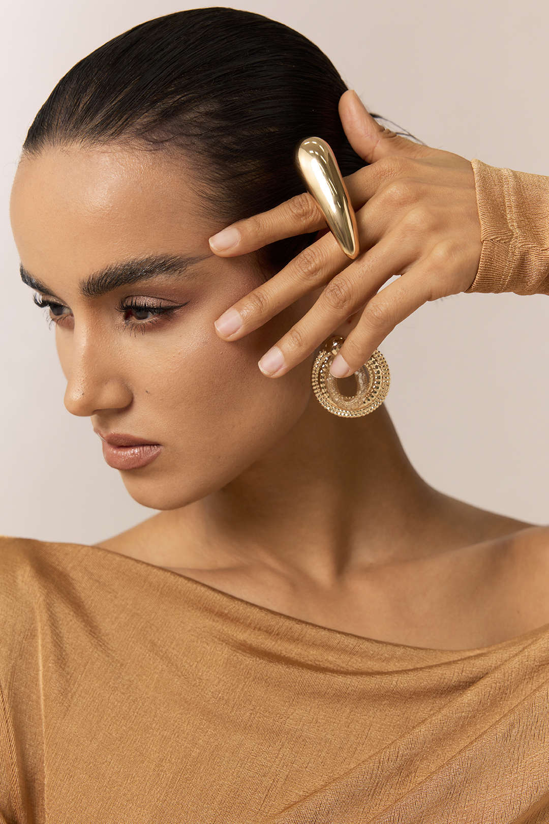 Metal Geometric Ring - Image 2