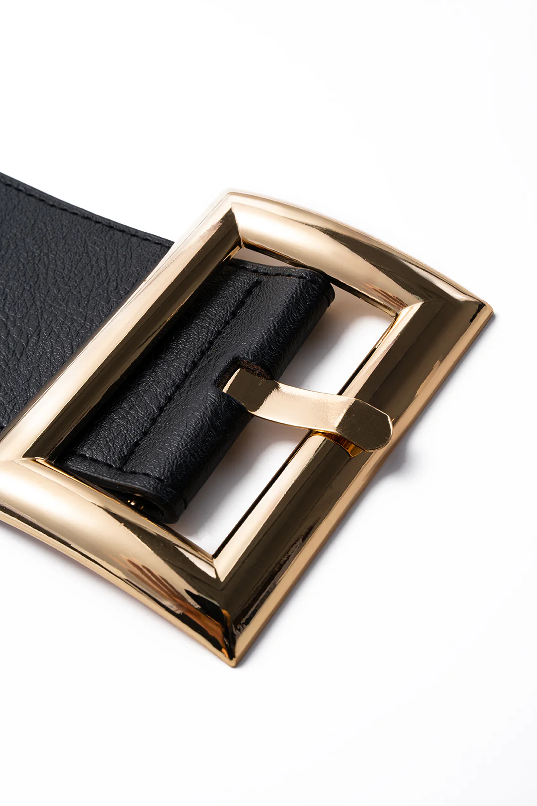 Faux Leather Alloy Buckle Belt - Image 3
