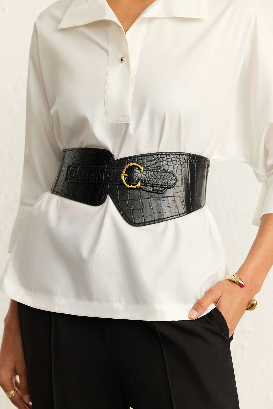 Leather Wide Belt Corset - Image 6