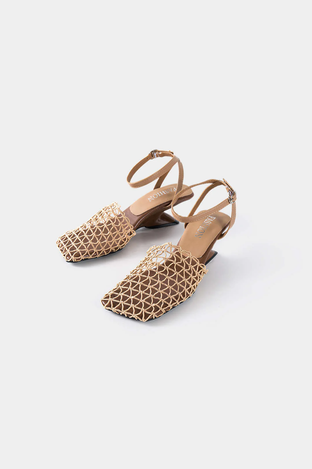 Hollow Out Faux Leather Sandals - Image 3