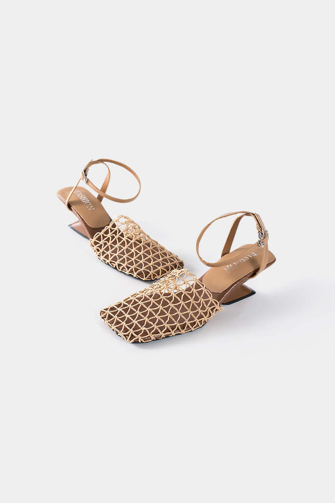 Hollow Out Faux Leather Sandals - Image 4
