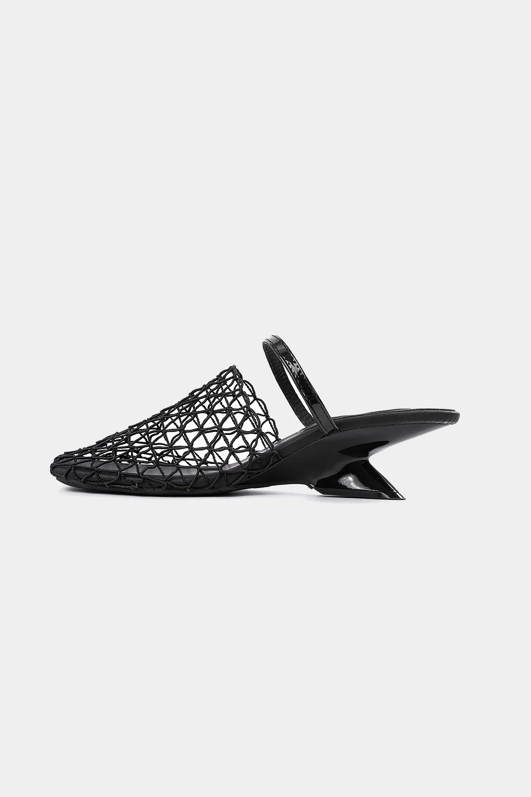 Mesh Cut Out Square Toe Sandals - Image 3