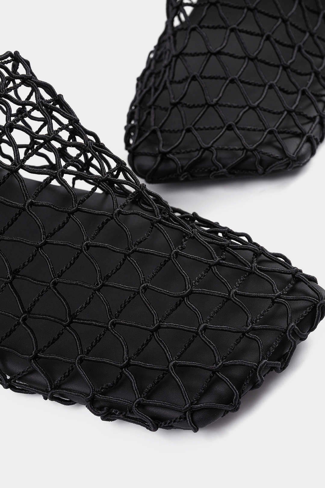 Mesh Cut Out Square Toe Sandals - Image 4