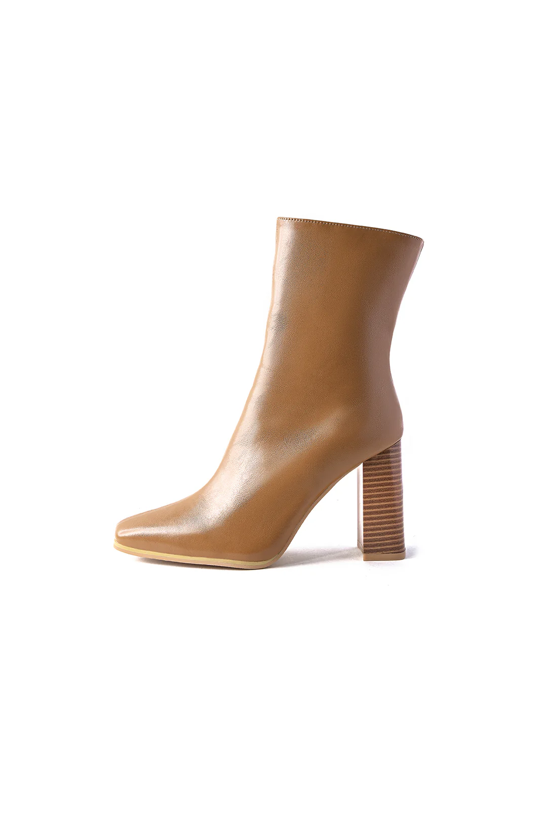 Square-Toe Leather Ankle Boots - Image 3
