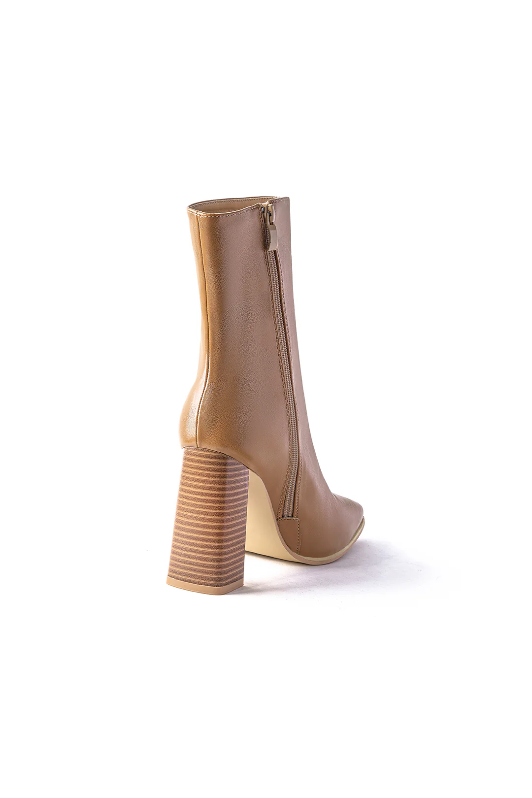Square-Toe Leather Ankle Boots - Image 4