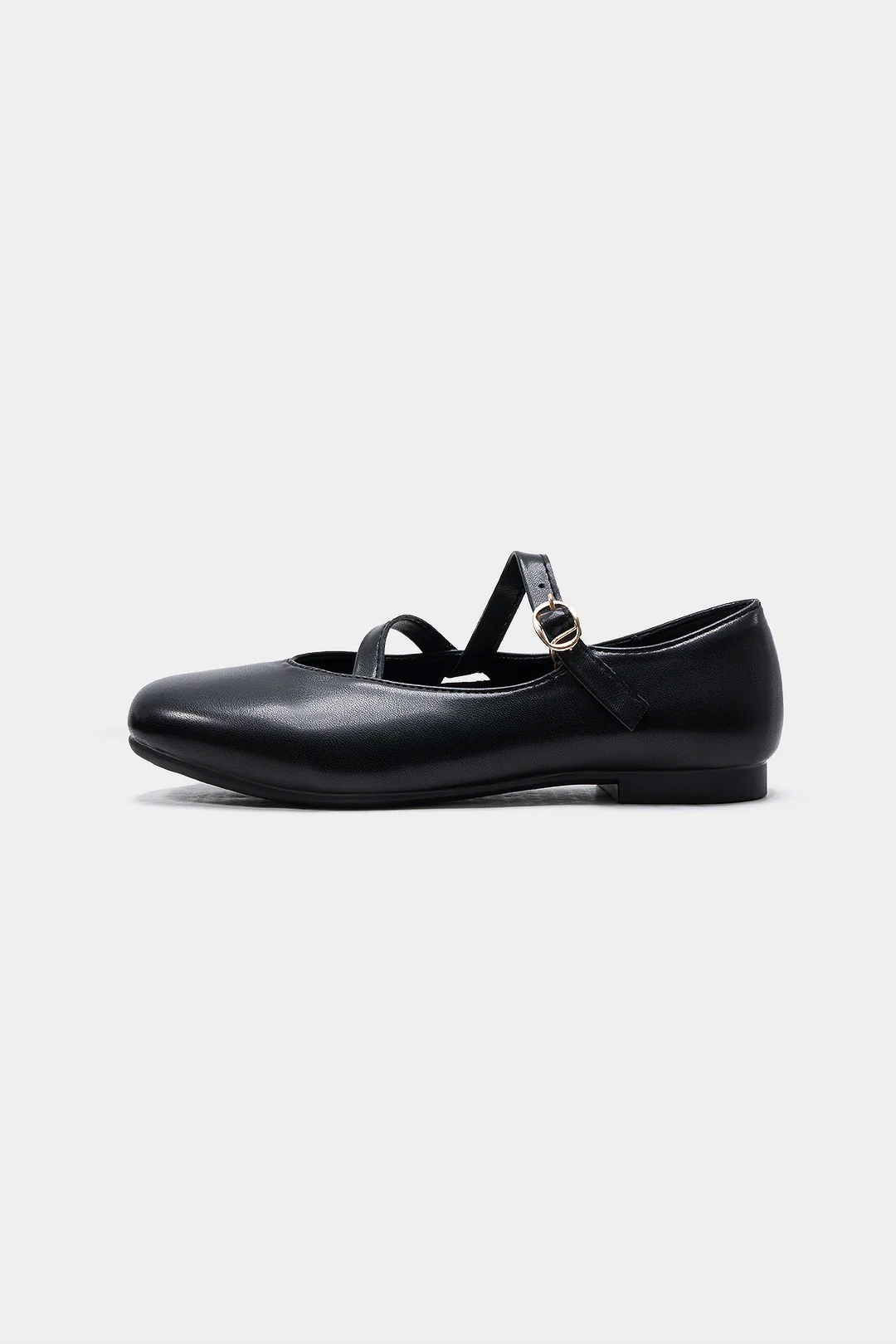 Leather Round Flats - Image 2