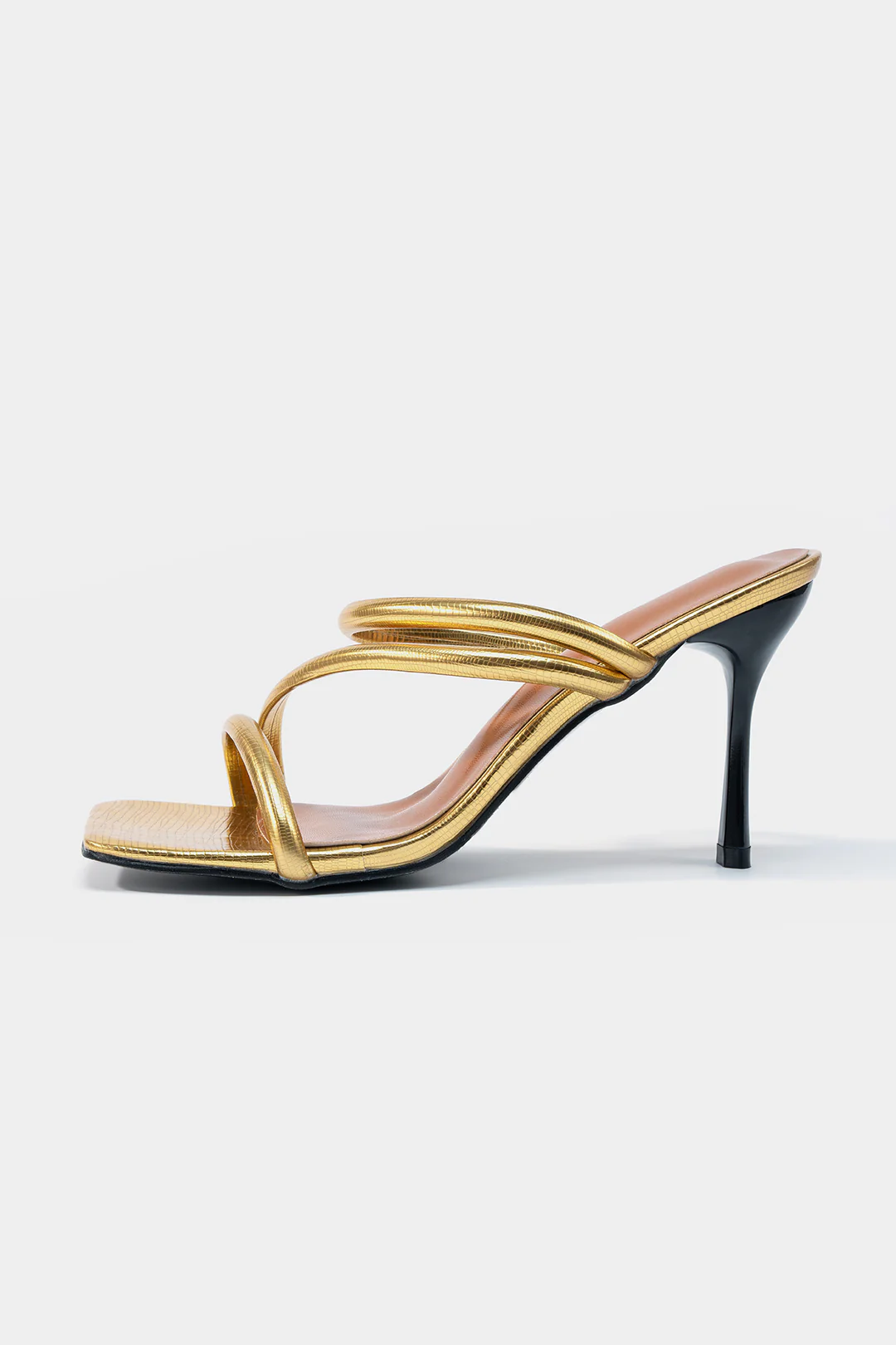 Strappy Square Toe Heels - Image 2